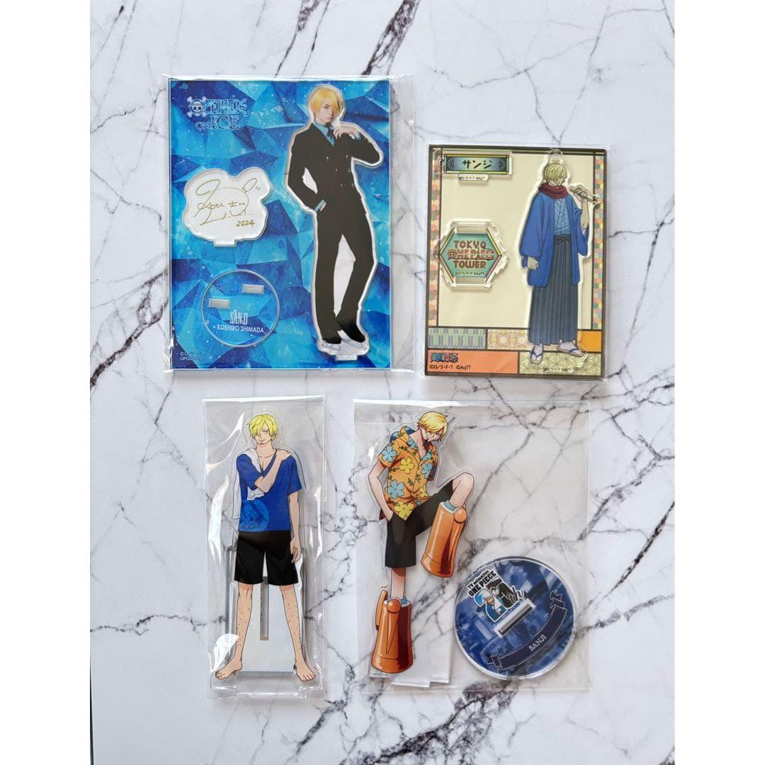 Used One Piece Sanji Acrylic Stand Axta Summary Set Axta