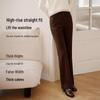 Xiangying Acetate Blend High-Waisted Wide-Leg Pants