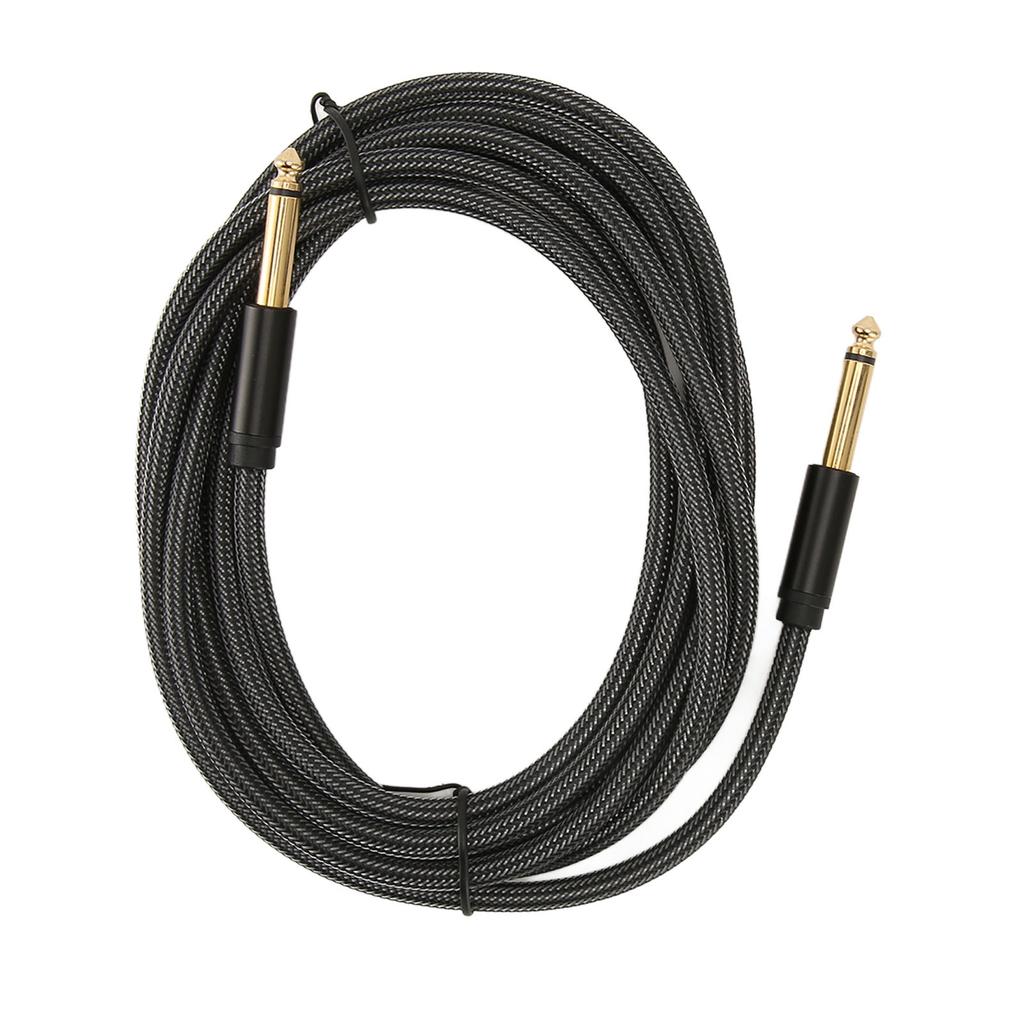 Guitar Cable Professional 1 4 Inch 6.35mm Male Nylon Braiding Instrument AMP Cord for Bass Keyboards Speakers