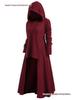 Plus Size Women's Casual Loose Hooded Elastic Solid Color Dress Coat