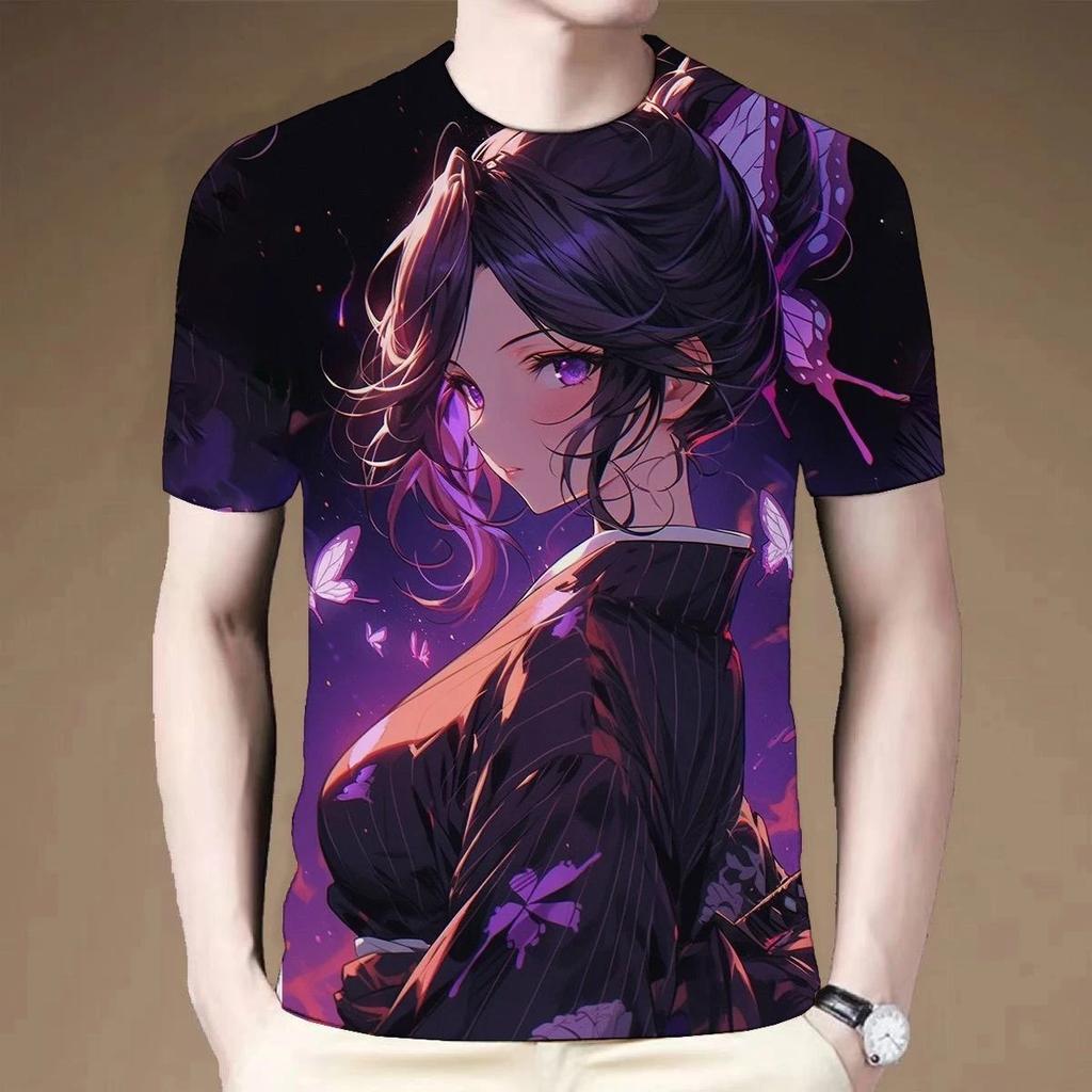 Demon Slayer Cospaly Anime Manga Short Sleeve T-Shirt Tee Casual Polyester Unisex