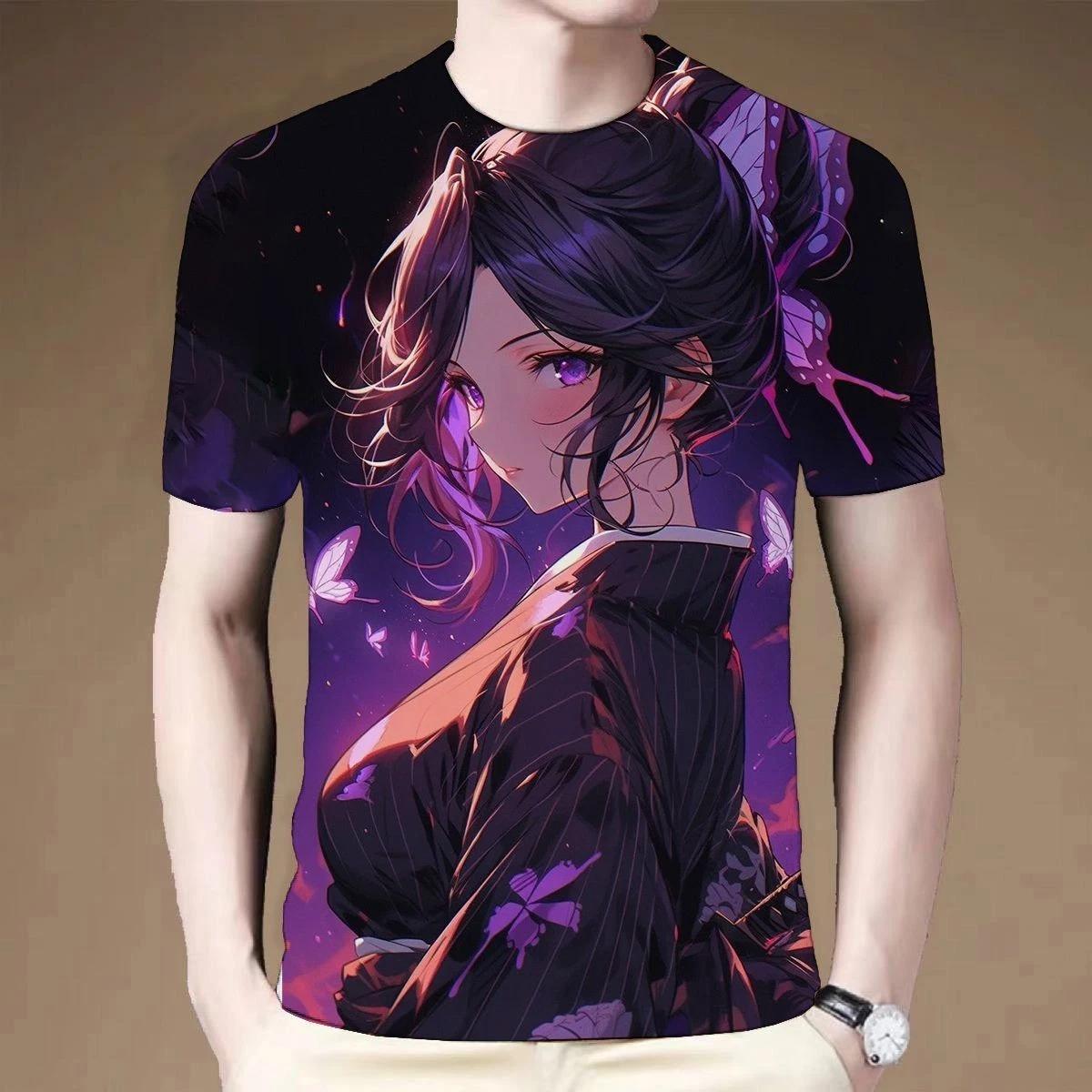 

Demon Slayer Cospaly Anime Manga Short Sleeve T-Shirt Tee Casual Polyester Unisex L