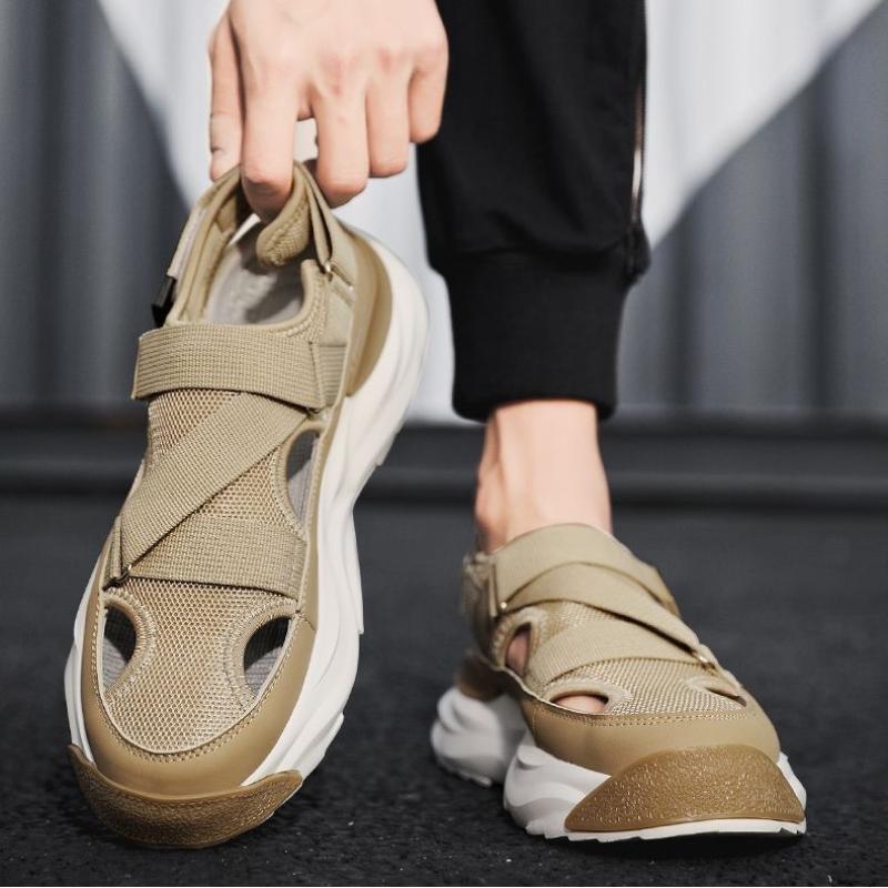 Men's Summer Sandals Non-slip Fashion Comfortable Casual Slip-on Breathable Water Proof Round Toe Platform Flat Heel Summer Main