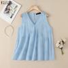 Women Summer Casual V-Neck Sleeveless Tank Tops