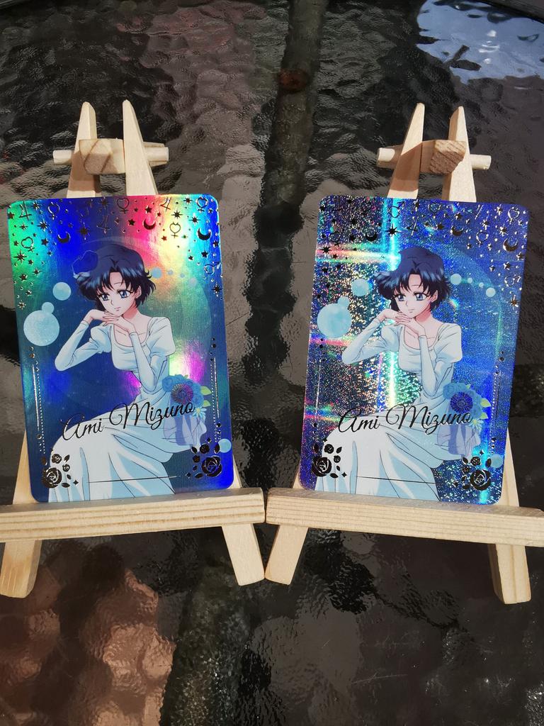 עשה זאת בעצמך 10 יחידות/סט סיילור מון עונת הקריסטל ציפוי זהב שליטה עצמית אספנות חתימה מסחר כרטיס פלאש אנימה קריקטורה מתנת חג המולד