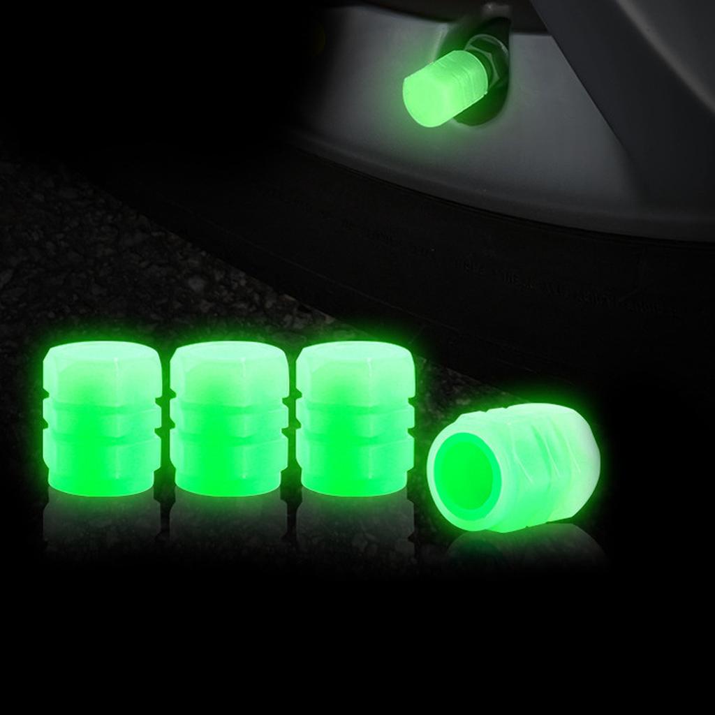 Car Wheel Reflective Stickers Luminous Caps Fluorescent Motorcycle Wheel Styling Tyre Hub Universal Accessories