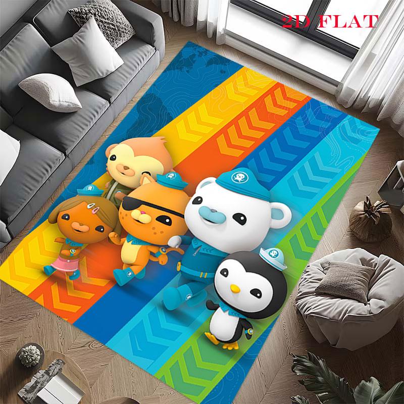 Octonauts History Carpet Rug for Living Room Bedroom Home Sofa Decoration,Kids play Nonslip Floor Mat