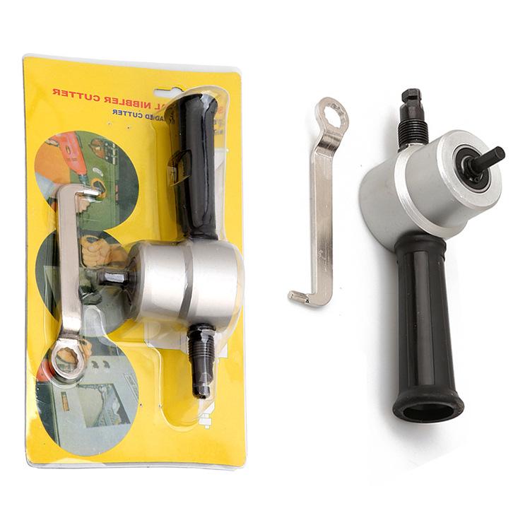 Double Head Sheet Metal Nibbler Saw Cutter Cutting Tool Electric Drill Air Drill Attachment Power Tool
