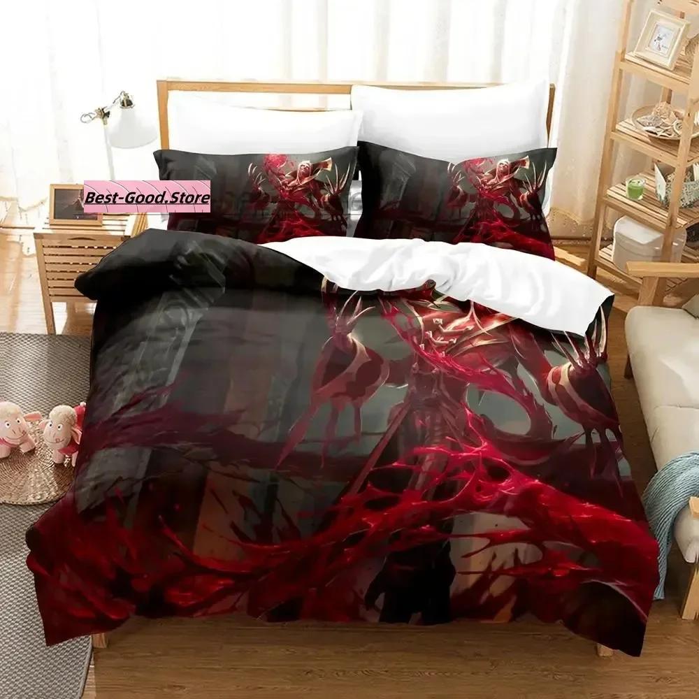 Vampire Beding Set Single Twin Ful Quen King-Sized Dimensionsd Dimensions Bed Linen Set Aldult Kid Bedrom Duvetcover Sets 3D Print Anime Werewolf