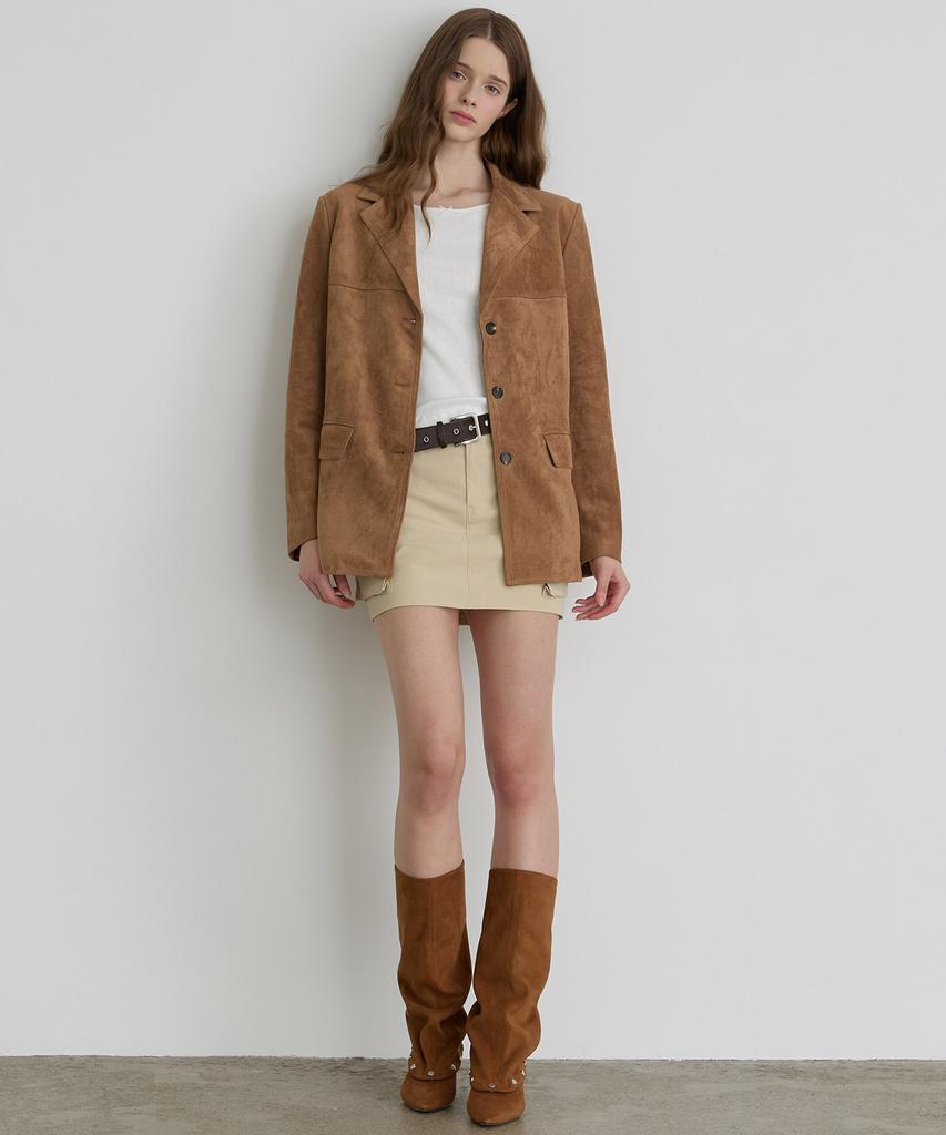 Tmaker Soft Suede Half Jacket Ca