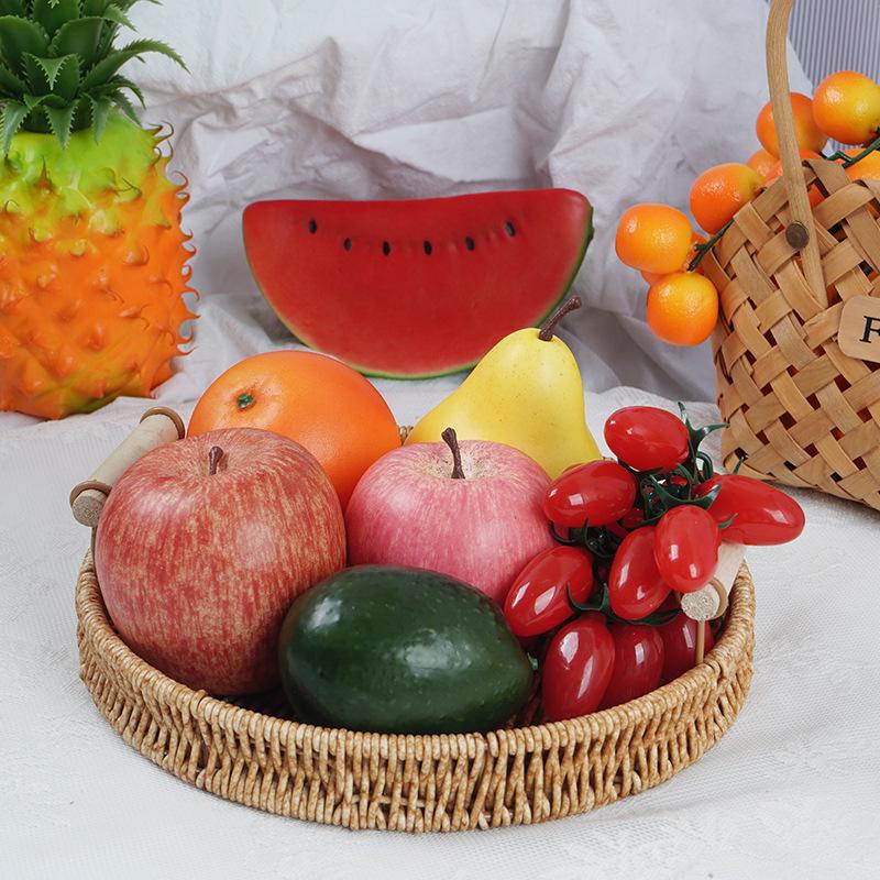 Plastic Apple Fruit and Vegetable Teaching Aid Prop Figurine for Early Education Display