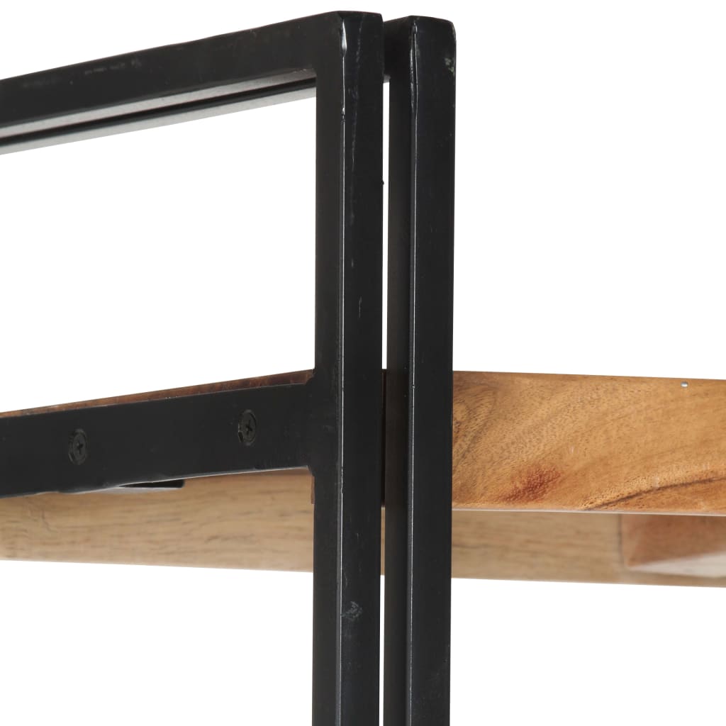 Bookshelf 5 Shelves 90 X 30 X 180 Cm Solid Acacia Wood
