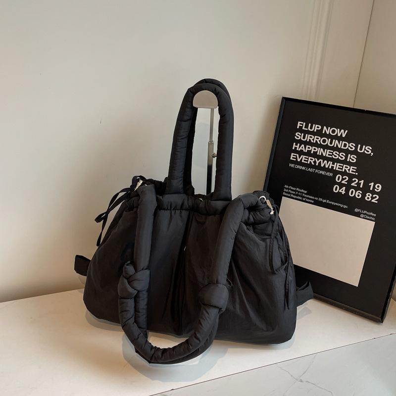 

Осенне-зимняя новая персонализированная большая сумка для одежды из хлопка, женская сумка через плечо, модная и легкая повседневная универсальная сумка