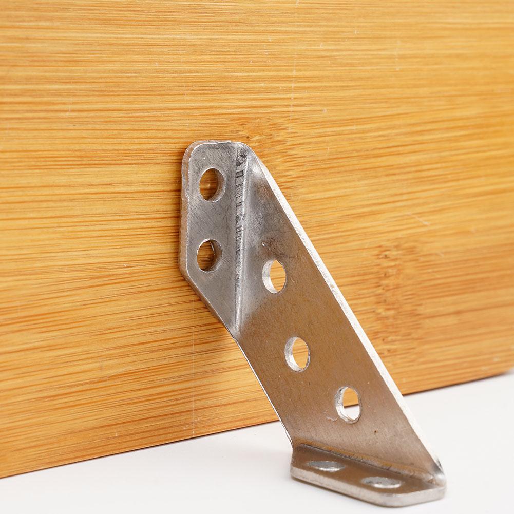 5/10PCS Universal Furniture Corner Connector Stainless Steel Small Universal Corner Code Fastener Triangular Support Furniture