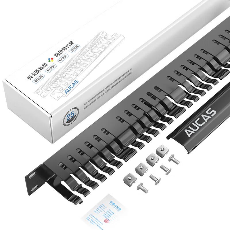 Aocas 19-inch 24-Port Cable Management Panel