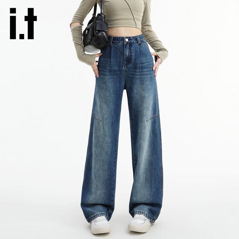 

izzue it Women s High-Waist Straight-Leg Jeans XL