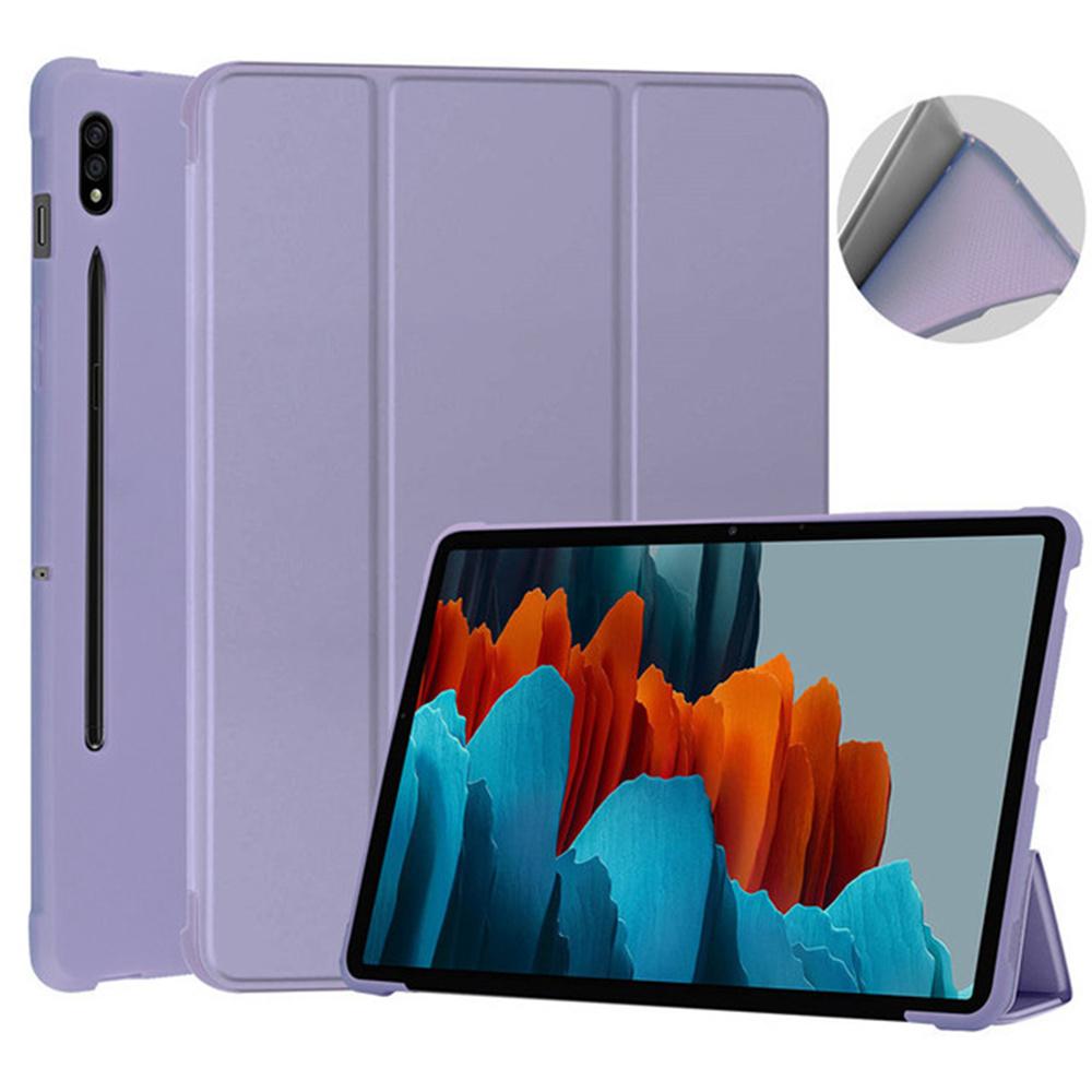 

For Samsung Galaxy Tab S10 S9 S8 Plus S7 FE 12.4 S6 Lite Silicon Leather Cover for Galaxy Tab A7 Lite A8 A9 Plus Tablet Case A9 Plus 11inch фиолетовый