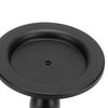 Polished Surface Black Candlestick Holders Iron Metal Candle Stand  Coffee Table Decor