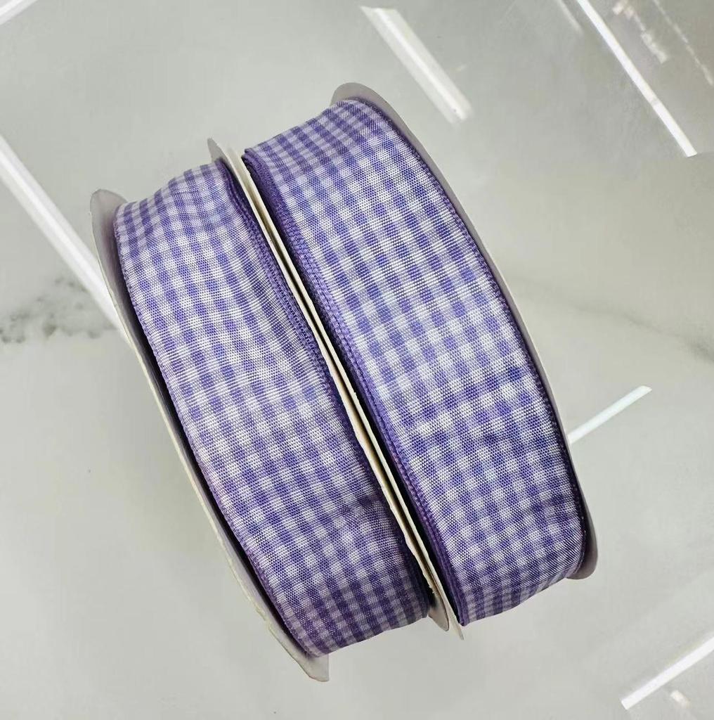 Scottish Handmade 2.5cm Plaid Ribbon for DIY Hair and Clothing Accessories