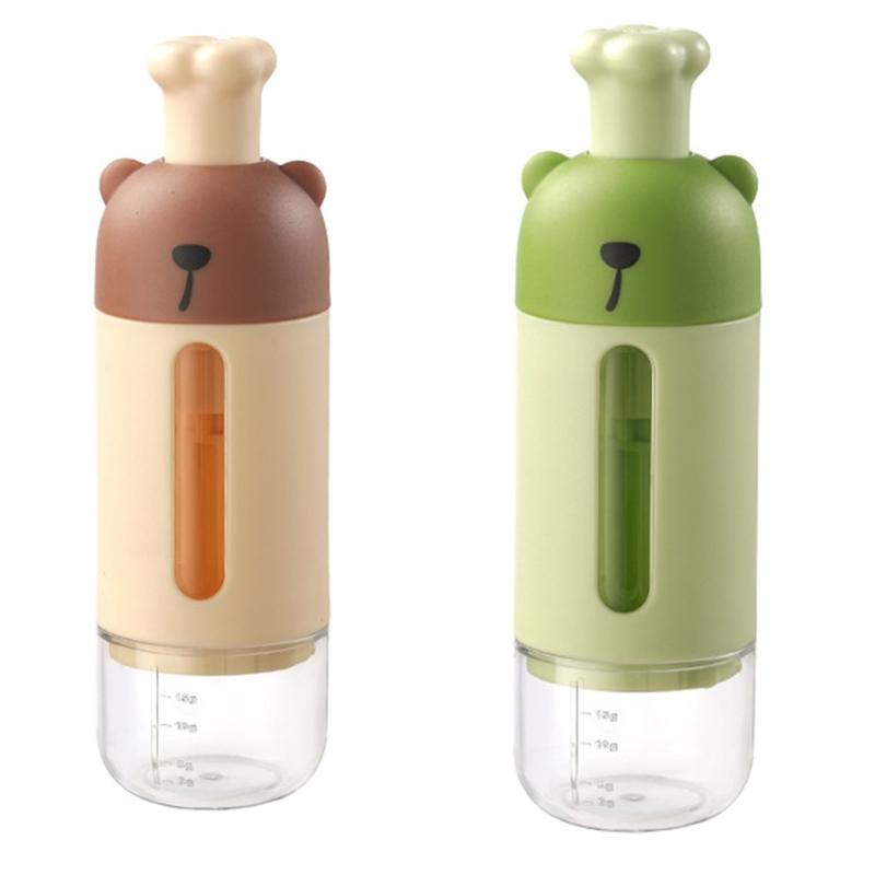 Space Saving Kitchen Spice Dispenser Press Type Portion Control Sealed Lid Food Safe Storage For Baking Seasonings
