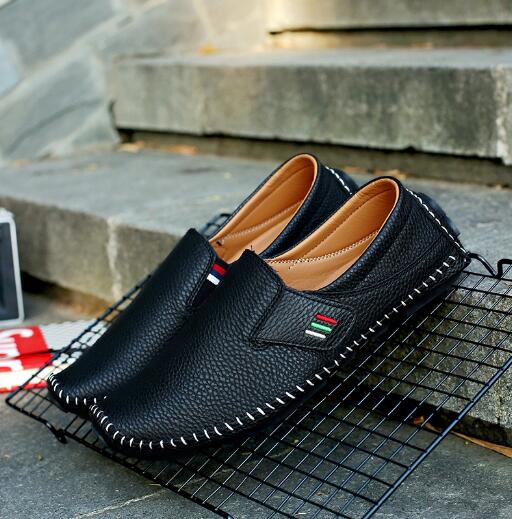 Модные мужские мокасины Повседневная обувь из натуральной кожи Мужские мокасины Мокасины — фото 7