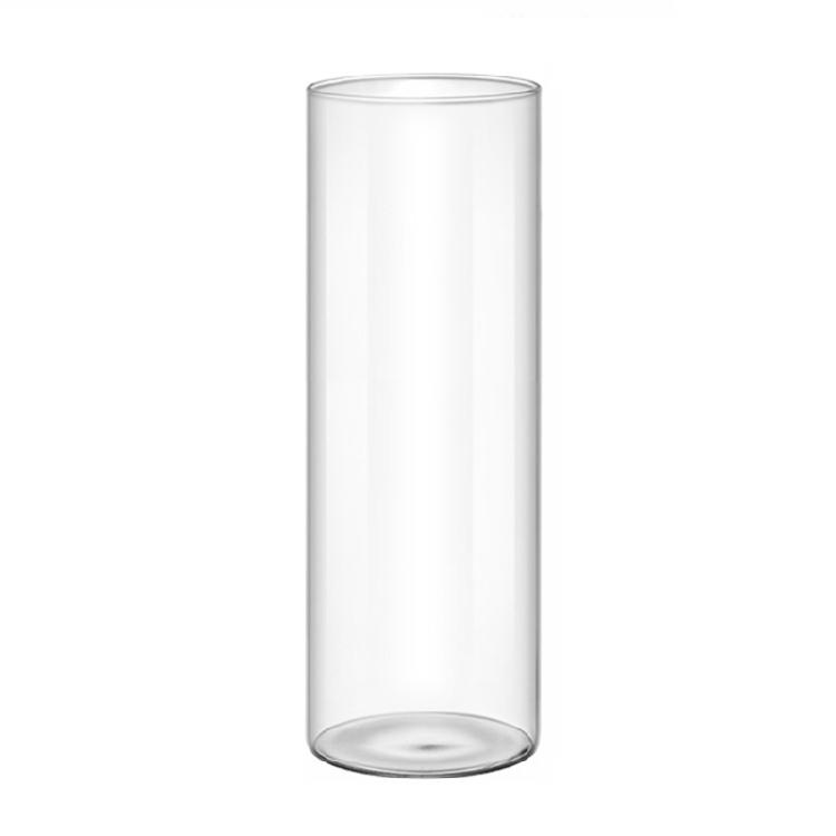 Vase en verre transparent Cylindres en verre Vase adapté à divers arrangements