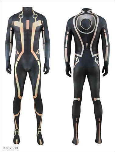 Für TRON Overall Halloween Kostüm Cosplay Kostüm 3-L-160 gray