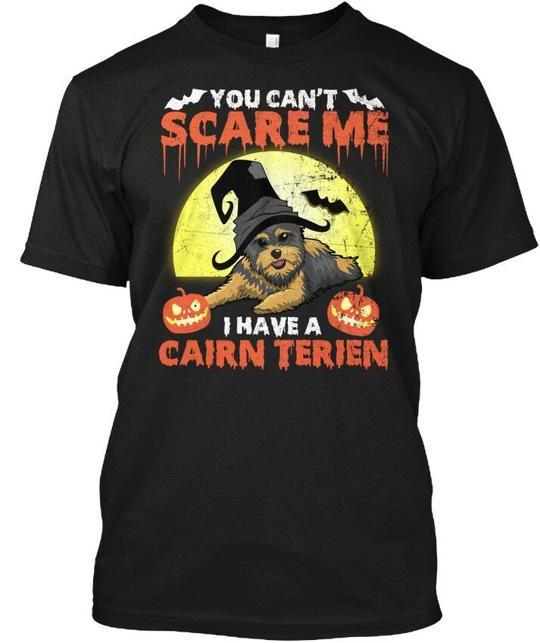 

Premium Cairn Terrier Halloween You Cant Scare Me I T-Shirt Made in USA S-5XL M