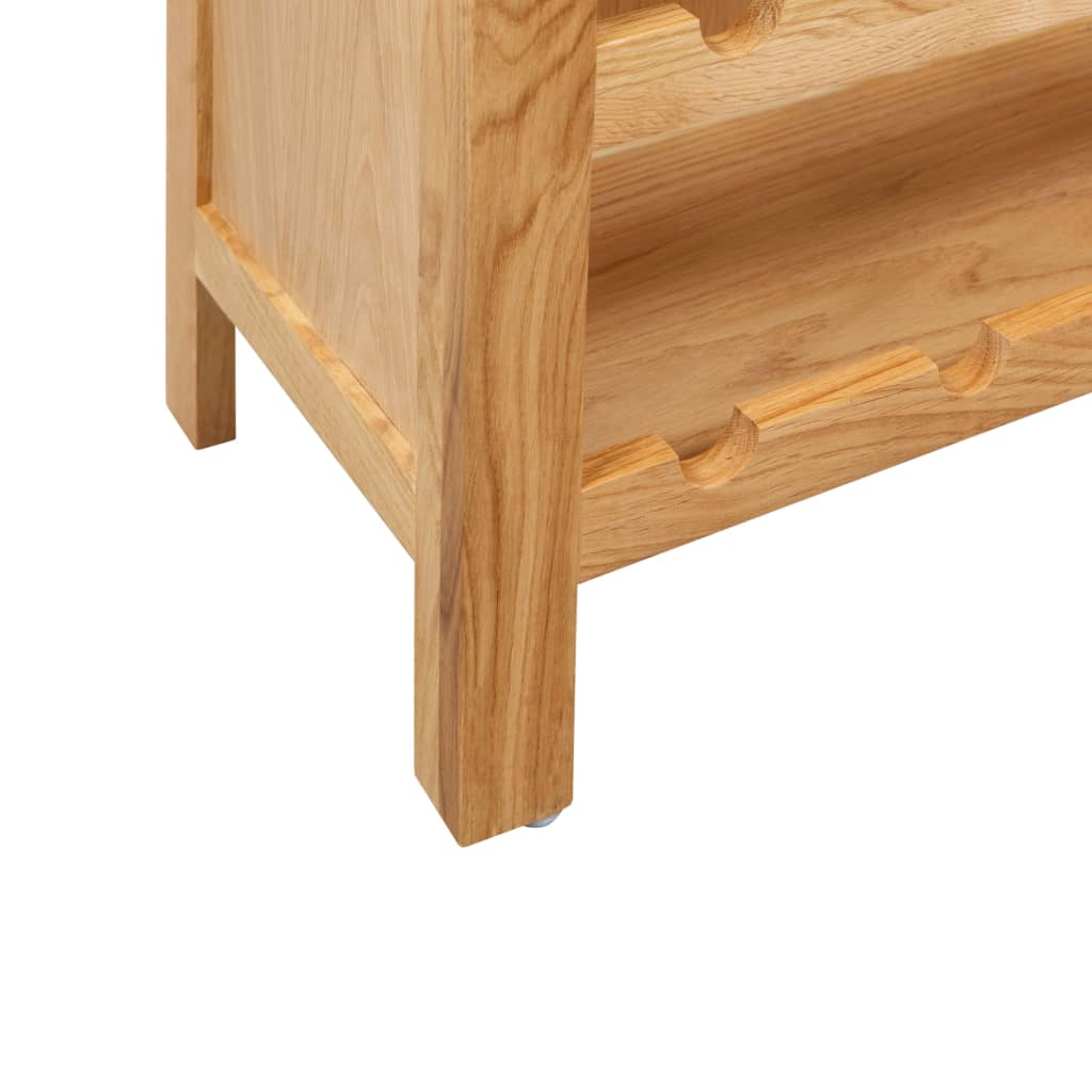 Wine Cabinet 72 X 32 X 90 Cm Solid Oak Wood