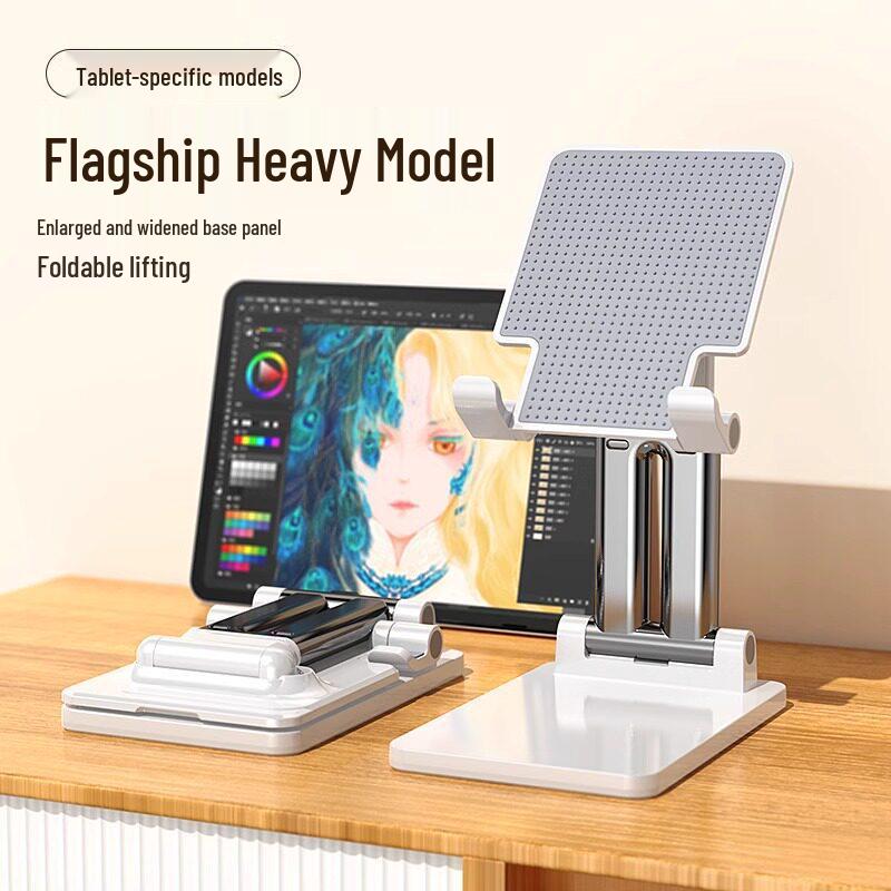 

360° Rotating Vertical Tablet Stand - Portable iPad Holder for Office and Dorm Desktops