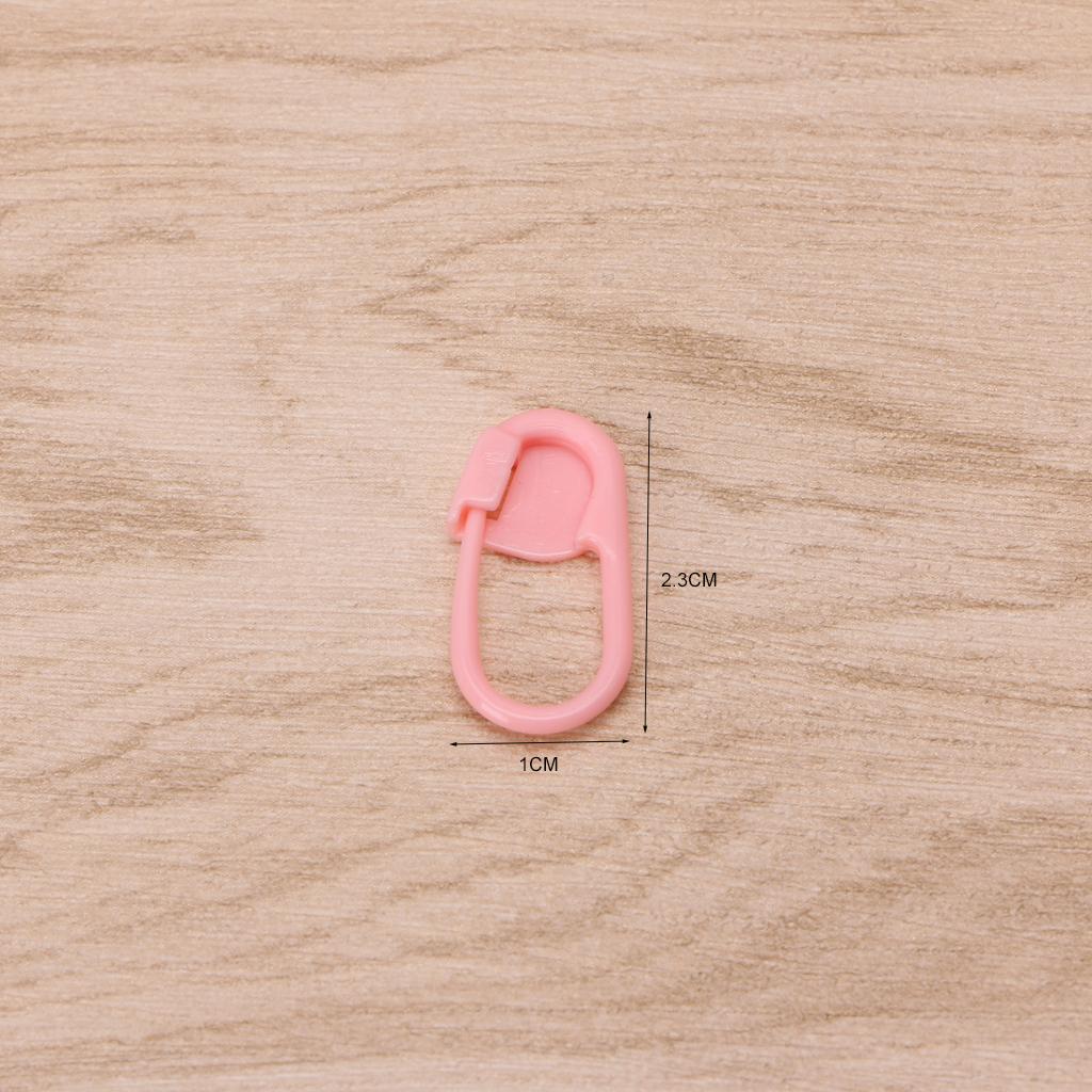 100Pcs Colorful Knitting Stitch Markers Crochet Locking Tool Craft Ring Holder