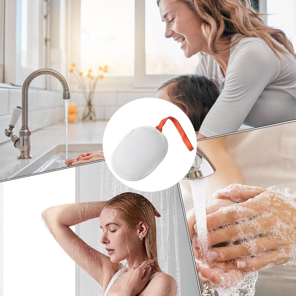 personal care Soap Mesh Pouch with Lanyard Foaming Bar Soap Mesh Bag for Shower Reusable Scrubber Holder for Shower Travel Women