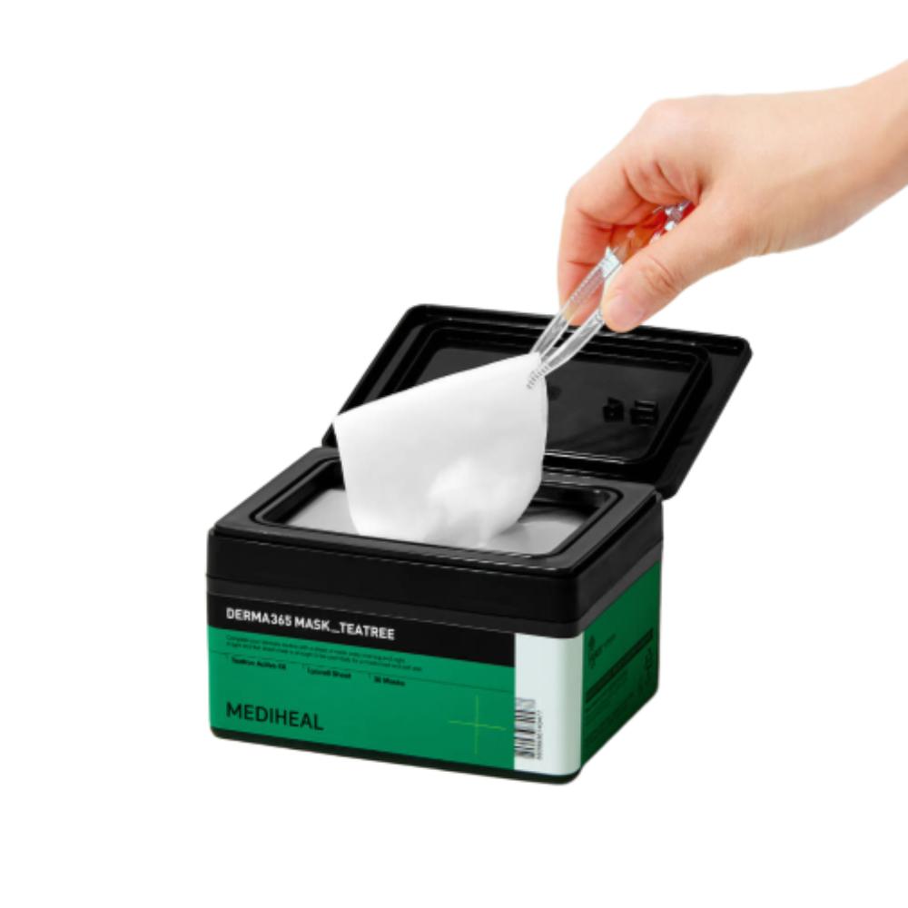 

Mediheal Derma365 Tea Tree Mask 30-Pack Soothing & Oil-Control Pull-Out Sheet Masks