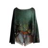 Women's Fashion Long Sleeve Christmas Snowman Snowflake Print Jacket Cardigan
