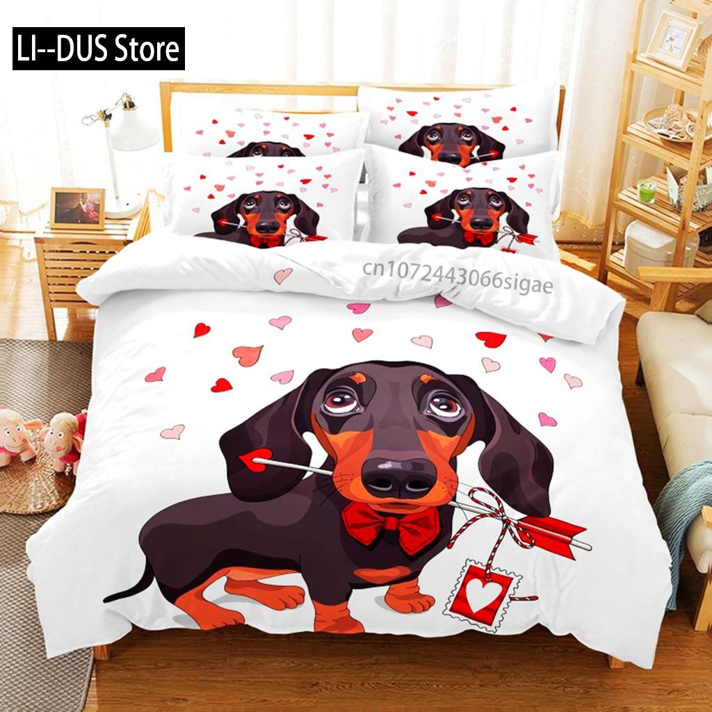 Comforter Puppy Bedding Set 3D Bedding Digital Printing Queen Size Bedding Set Fashion Design