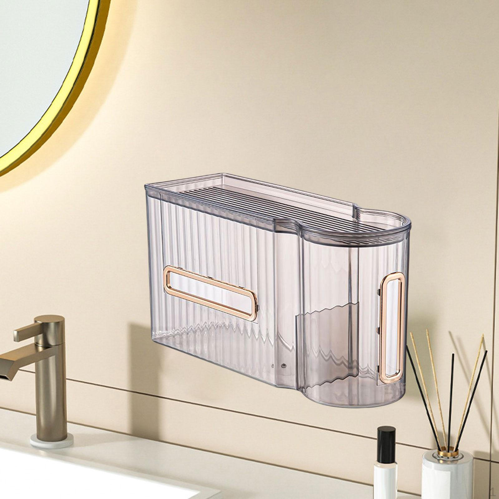 

Attached Tissue Paper in 1 Garbage Bag Organizer Lightweight Luxury Box Toilet чорний