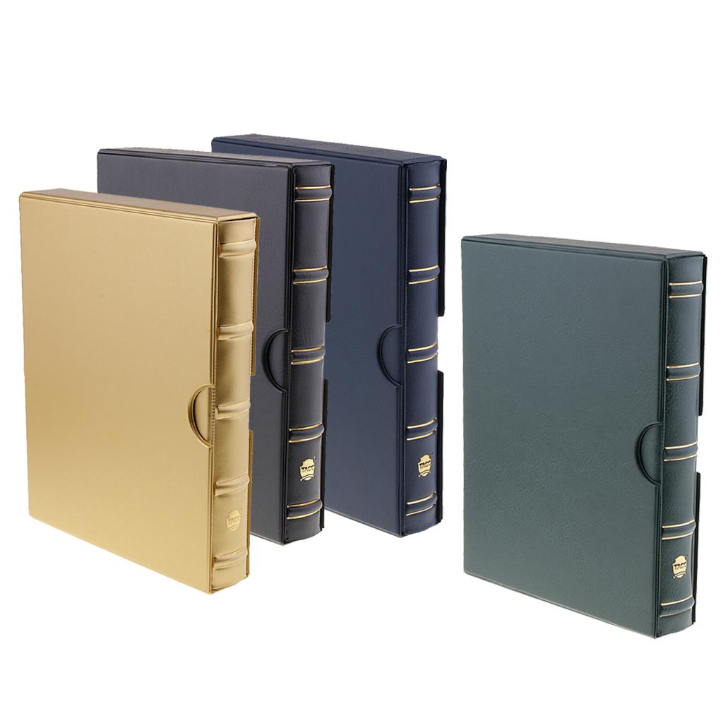 Münzetui Box / Papiergeld / Briefmarken Sammlung Buch Album Zubehör 9 Loch Blattlose Halter PVC für Sammler Geschenk