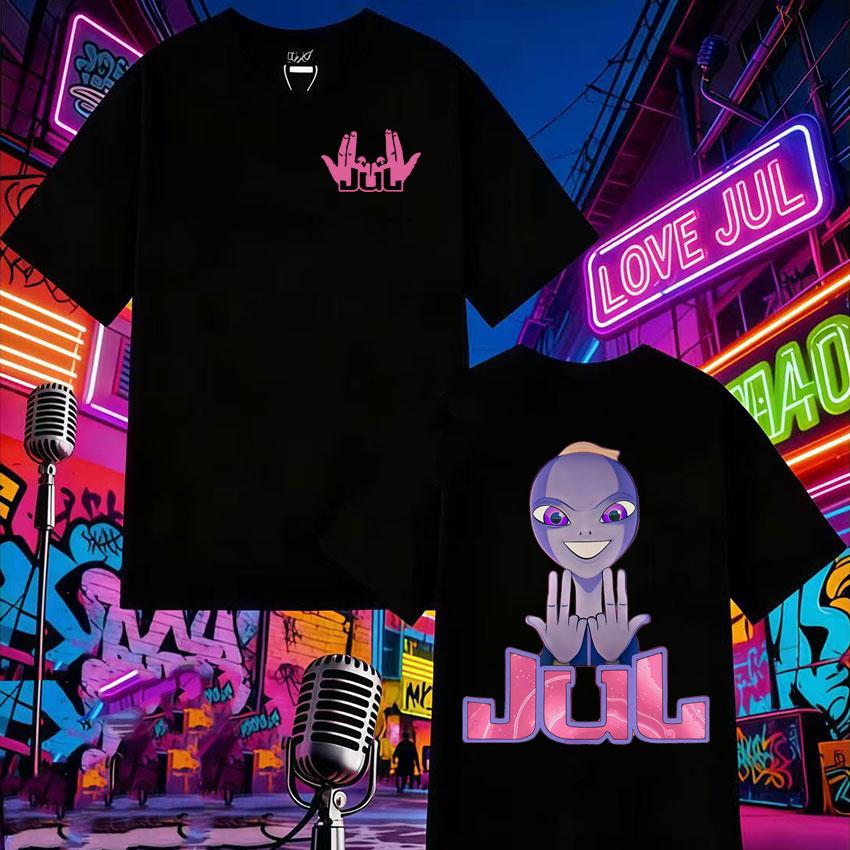 Rapper Jul New Album Graphic Print Loose Tshirt Man Woman Fashion Gothic Casual T Shirt Shortsleeved Cotton Oversized Cozy Tops