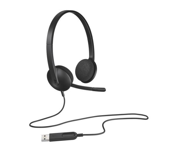 Logitech H340 USB Wired Headset USB-A, Black