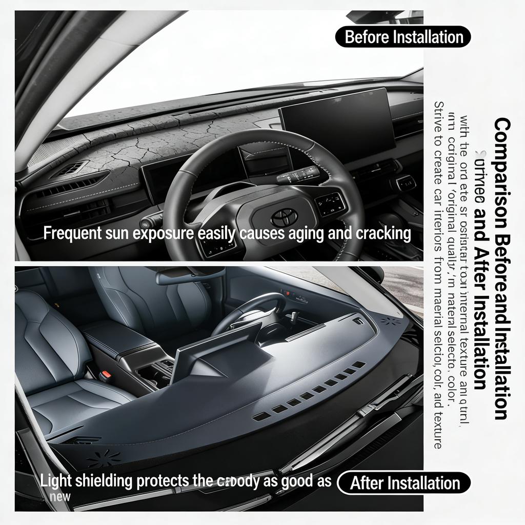 RHD LHD For Toyota RAV4 XA60 2026 Car Dashboard Cover Instrument Panel Mat Sun Shade Anti-slip Carpet Pad Decoration Accessories