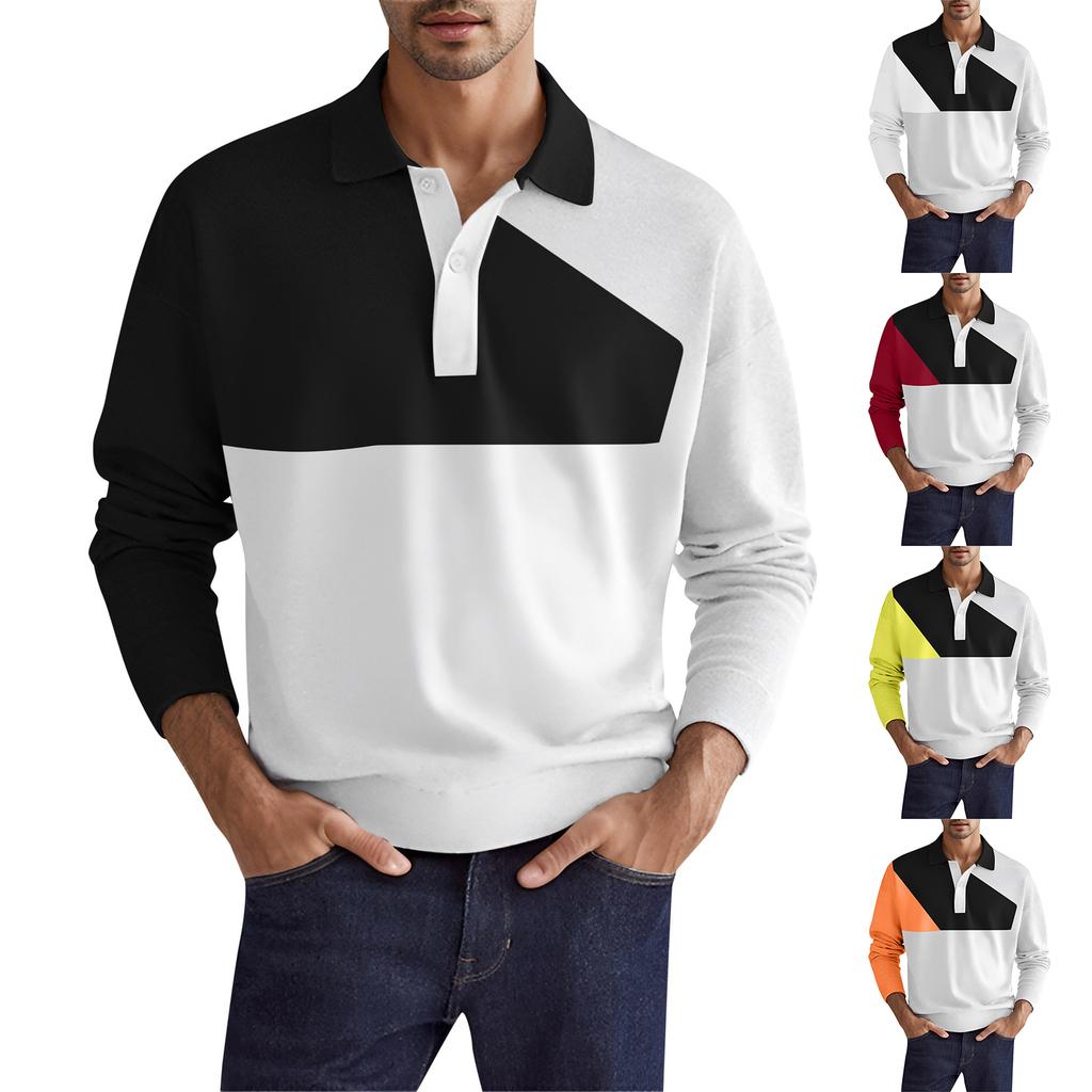 Men's  Leisure  Flip Collar  Upper Garment