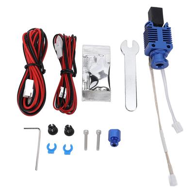 3D Printer Hot End Kit All Metal Integrated Hardened Steel 0.4mm Nozzle 24V 60W Ceramic Heating