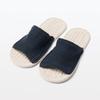 MUJI Room Open XL Natural White x 23087865 Sandals, Toe, (Size 26.5-28cm), Navy,