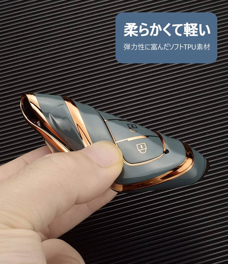 KUNIO Premium Silicone Key Case for Compatible with Toyota New Prius 50 Corolla Land Prado 150 Mirai and Key Black Toyota, C-HR, Series, Corolla,