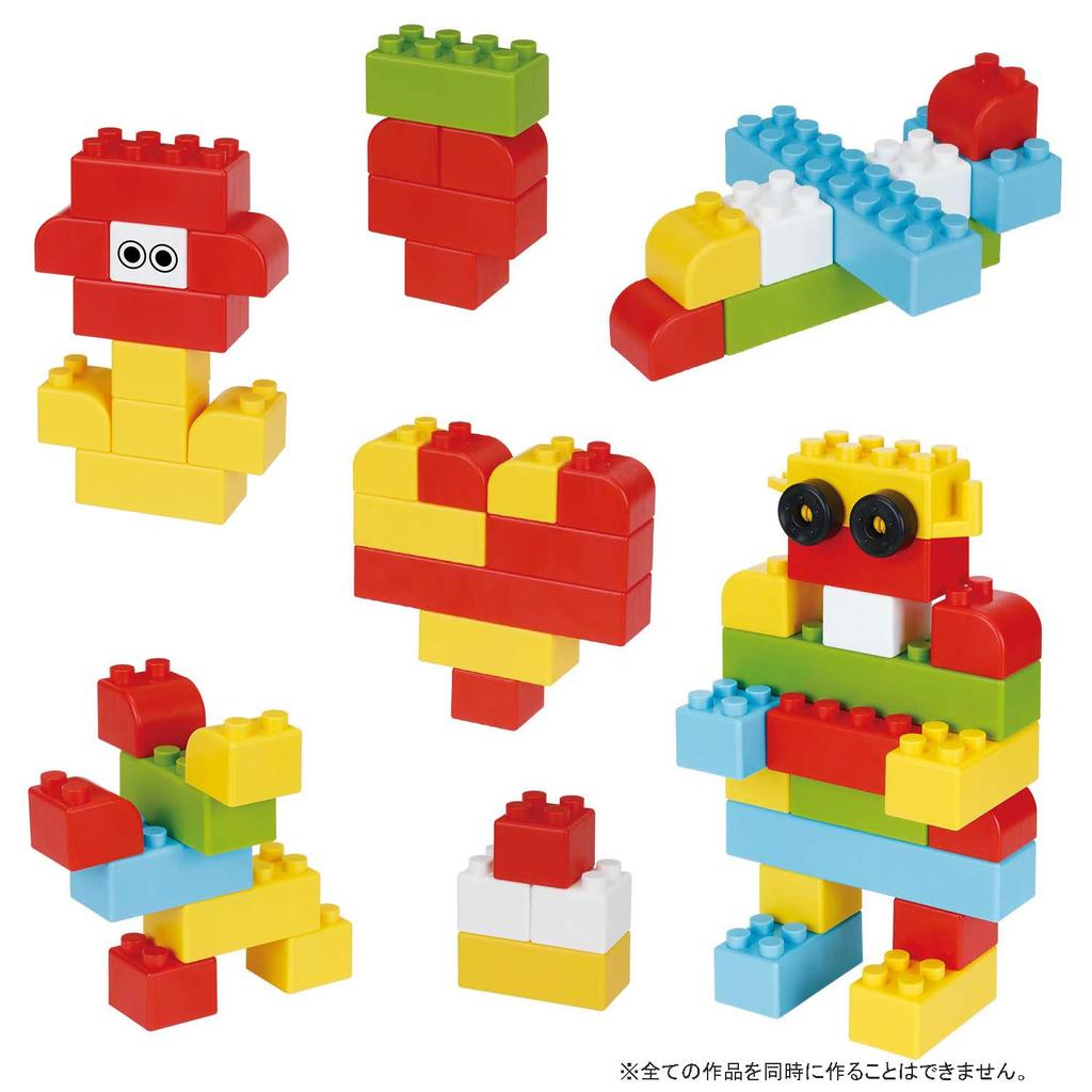 Kawada Large Diamond Blocks First Block Play Box, Ages 1.5 and Up, Block Toy, OD-02