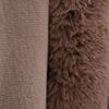 Women Cape Shawl with Fur Collar Soft Warm Wrap Double Layer Knit Cardigan Acrylic Warm Poncho for Fall Winter