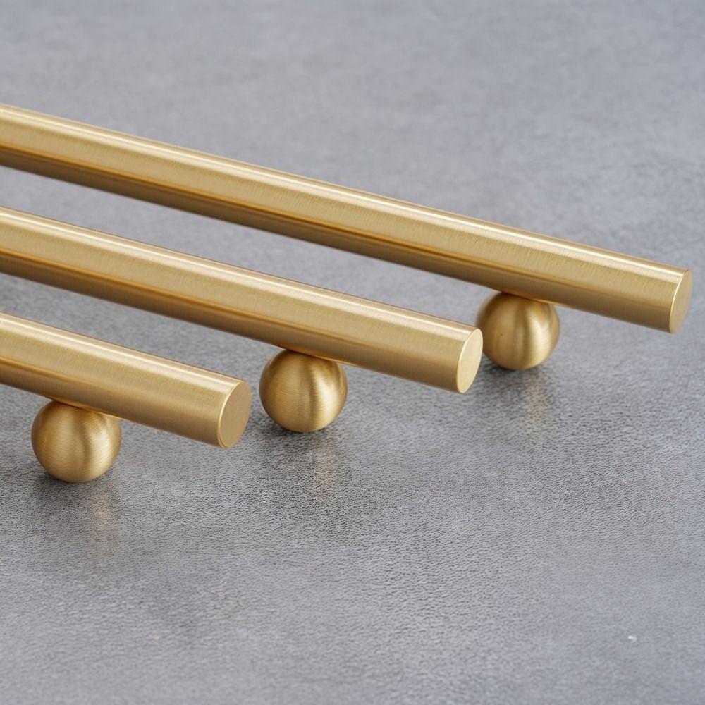 Durable Solid Brass Handles Minimalist Gold Drawer Knobs Brass Cabinet Pulls  Cabinetry,Furniture