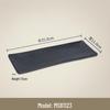 Commercial Frosted Black Melamine Rectangular Platter