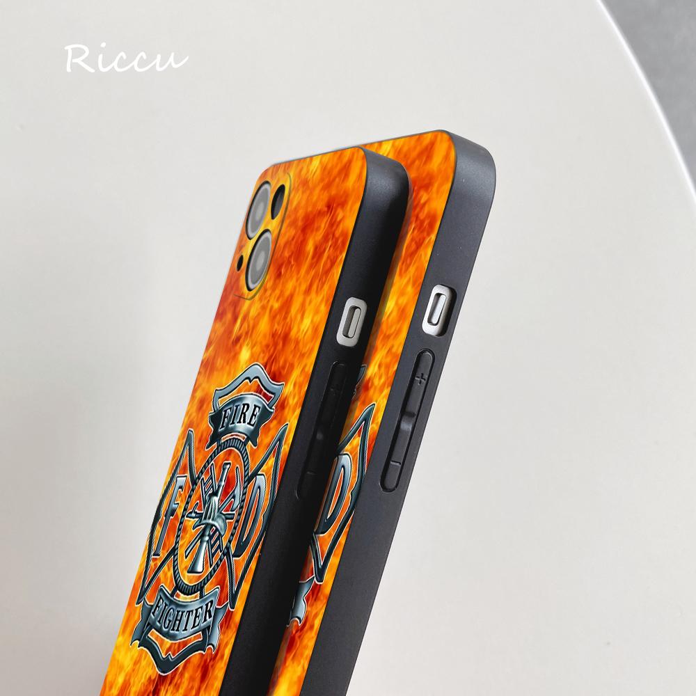 Firefighter Fire Department Fireman Phone Case FOR IPhone 14 11 12 Pro 8 7 Plus X MAX 12 MINI XR XS 13 Covers Fishing Silicone