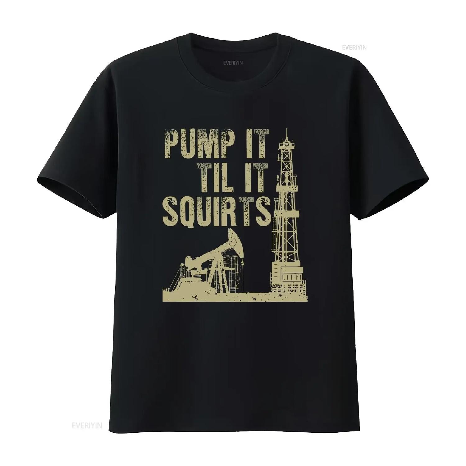 

NEW LIMITED Funny Oil Field Art Design T Shirt Oilfield Plant Pump Lover S 3XL vintage Washed graphic streetwear Casual XXXXXL чорний